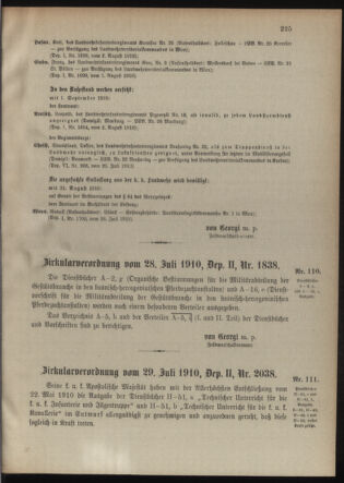 Verordnungsblatt für die Kaiserlich-Königliche Landwehr 19100809 Seite: 5