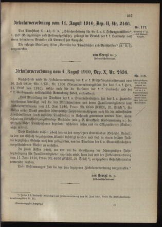 Verordnungsblatt für die Kaiserlich-Königliche Landwehr 19100818 Seite: 9