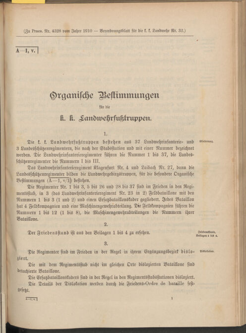 Verordnungsblatt für die Kaiserlich-Königliche Landwehr 19100921 Seite: 11