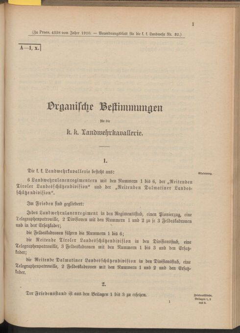 Verordnungsblatt für die Kaiserlich-Königliche Landwehr 19100921 Seite: 29