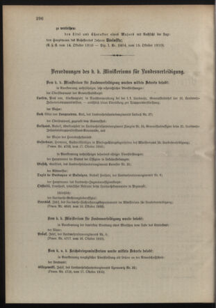 Verordnungsblatt für die Kaiserlich-Königliche Landwehr 19101018 Seite: 2