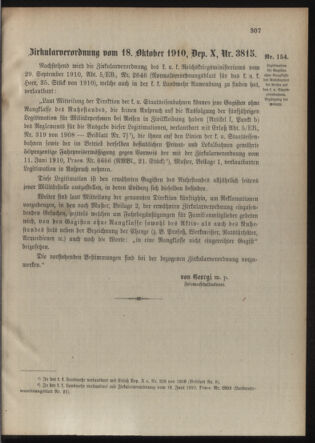 Verordnungsblatt für die Kaiserlich-Königliche Landwehr 19101022 Seite: 7