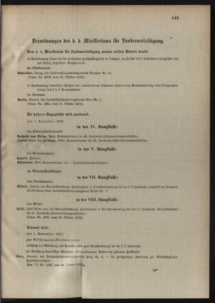 Verordnungsblatt für die Kaiserlich-Königliche Landwehr 19101031 Seite: 3