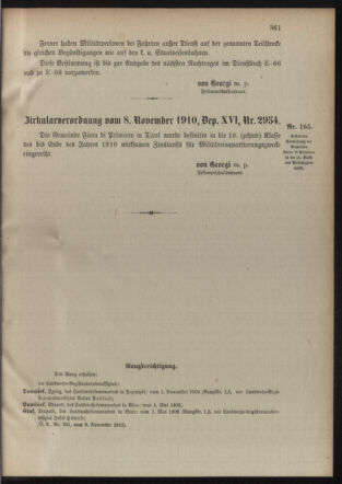 Verordnungsblatt für die Kaiserlich-Königliche Landwehr 19101118 Seite: 7