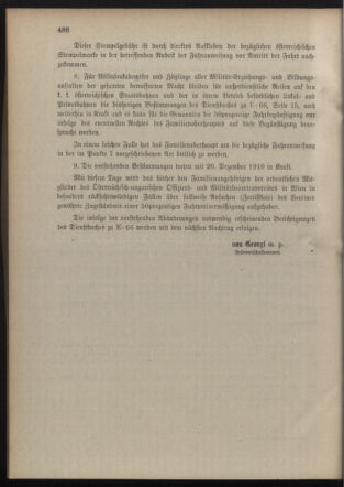 Verordnungsblatt für die Kaiserlich-Königliche Landwehr 19101217 Seite: 10