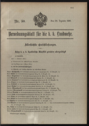 Verordnungsblatt für die Kaiserlich-Königliche Landwehr