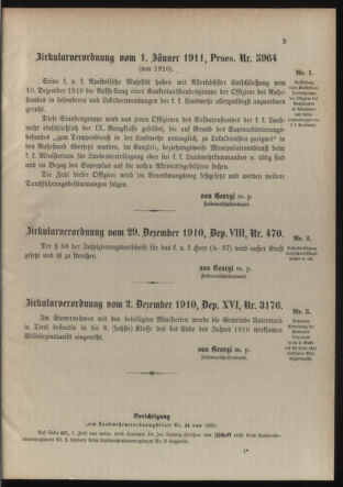 Verordnungsblatt für die Kaiserlich-Königliche Landwehr 19110107 Seite: 3