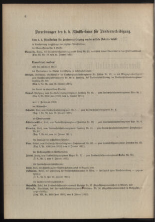 Verordnungsblatt für die Kaiserlich-Königliche Landwehr 19110118 Seite: 2