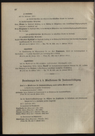 Verordnungsblatt für die Kaiserlich-Königliche Landwehr 19110218 Seite: 2