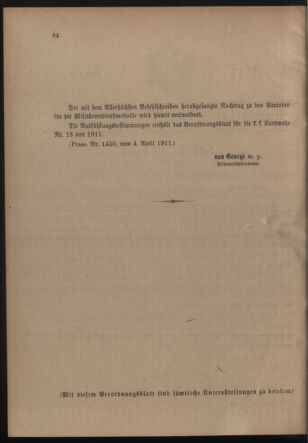 Verordnungsblatt für die Kaiserlich-Königliche Landwehr 19110408 Seite: 2