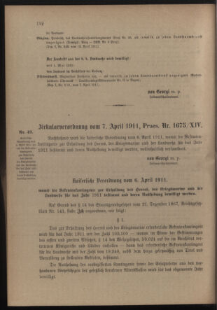 Verordnungsblatt für die Kaiserlich-Königliche Landwehr 19110415 Seite: 6