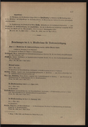 Verordnungsblatt für die Kaiserlich-Königliche Landwehr 19110422 Seite: 3