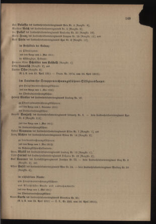 Verordnungsblatt für die Kaiserlich-Königliche Landwehr 19110427 Seite: 25