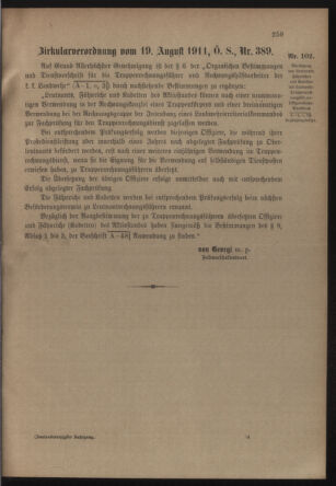 Verordnungsblatt für die Kaiserlich-Königliche Landwehr 19110828 Seite: 5