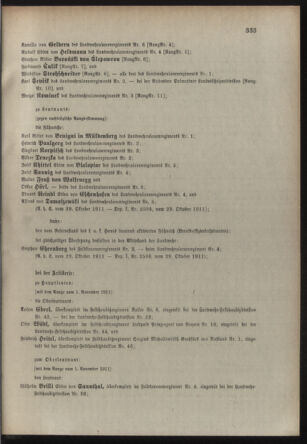 Verordnungsblatt für die Kaiserlich-Königliche Landwehr 19111031 Seite: 19