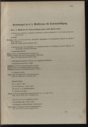 Verordnungsblatt für die Kaiserlich-Königliche Landwehr 19111230 Seite: 3