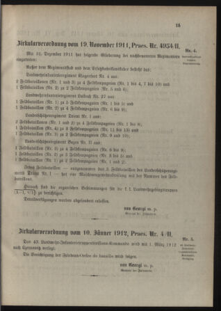 Verordnungsblatt für die Kaiserlich-Königliche Landwehr 19120118 Seite: 7