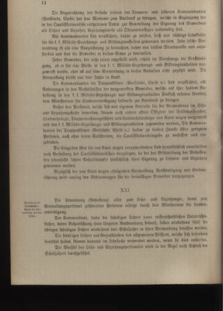 Verordnungsblatt für die Kaiserlich-Königliche Landwehr 19120227 Seite: 18