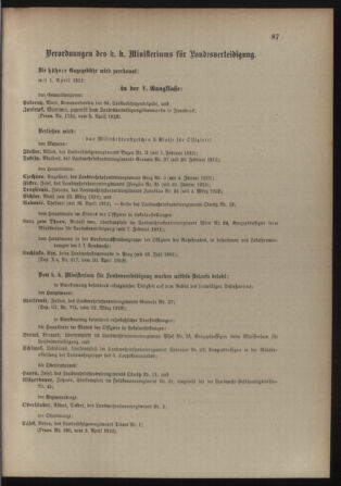 Verordnungsblatt für die Kaiserlich-Königliche Landwehr 19120406 Seite: 5