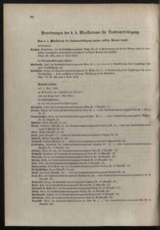 Verordnungsblatt für die Kaiserlich-Königliche Landwehr 19120418 Seite: 4