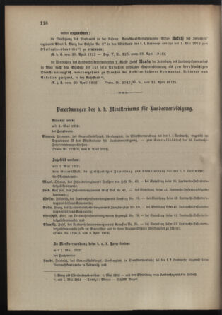 Verordnungsblatt für die Kaiserlich-Königliche Landwehr 19120501 Seite: 2