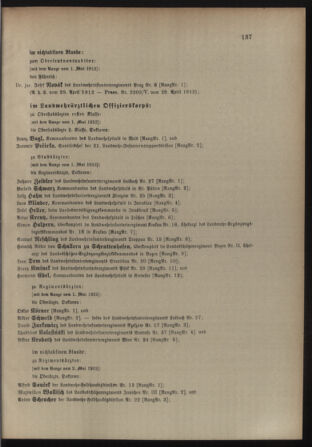 Verordnungsblatt für die Kaiserlich-Königliche Landwehr 19120501 Seite: 23