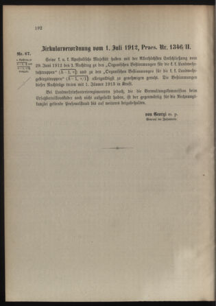 Verordnungsblatt für die Kaiserlich-Königliche Landwehr 19120702 Seite: 2