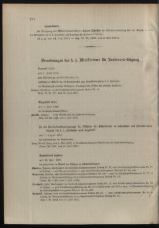 Verordnungsblatt für die Kaiserlich-Königliche Landwehr 19120702 Seite: 44