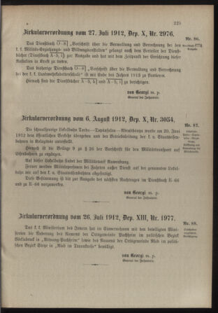 Verordnungsblatt für die Kaiserlich-Königliche Landwehr 19120808 Seite: 7