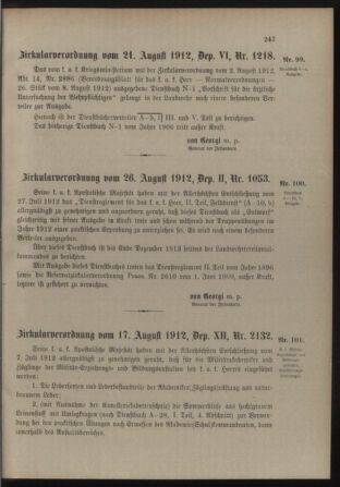 Verordnungsblatt für die Kaiserlich-Königliche Landwehr 19120828 Seite: 7