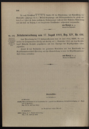 Verordnungsblatt für die Kaiserlich-Königliche Landwehr 19120828 Seite: 8