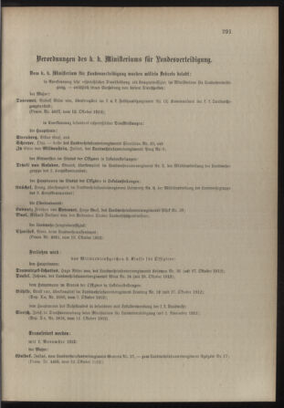 Verordnungsblatt für die Kaiserlich-Königliche Landwehr 19121018 Seite: 5