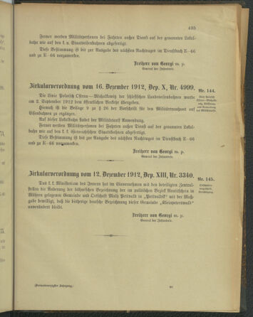 Verordnungsblatt für die Kaiserlich-Königliche Landwehr 19121221 Seite: 25