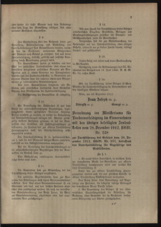 Verordnungsblatt für die Kaiserlich-Königliche Landwehr 19130111 Seite: 11