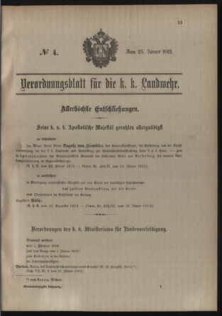 Verordnungsblatt für die Kaiserlich-Königliche Landwehr