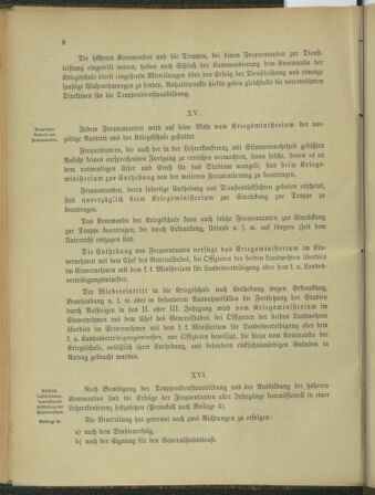 Verordnungsblatt für die Kaiserlich-Königliche Landwehr 19130301 Seite: 16