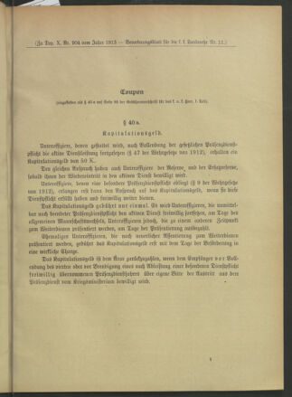 Verordnungsblatt für die Kaiserlich-Königliche Landwehr 19130301 Seite: 41