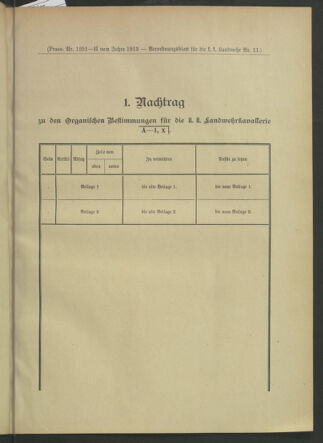 Verordnungsblatt für die Kaiserlich-Königliche Landwehr 19130301 Seite: 49