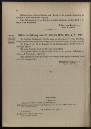 Verordnungsblatt für die Kaiserlich-Königliche Landwehr 19130301 Seite: 6