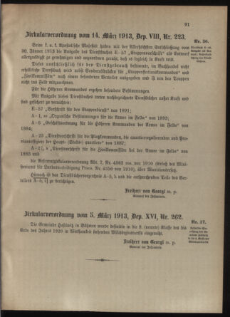 Verordnungsblatt für die Kaiserlich-Königliche Landwehr 19130322 Seite: 7