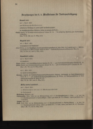 Verordnungsblatt für die Kaiserlich-Königliche Landwehr 19130329 Seite: 2