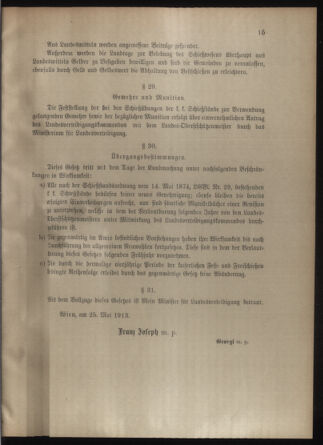 Verordnungsblatt für die Kaiserlich-Königliche Landwehr 19130531 Seite: 37