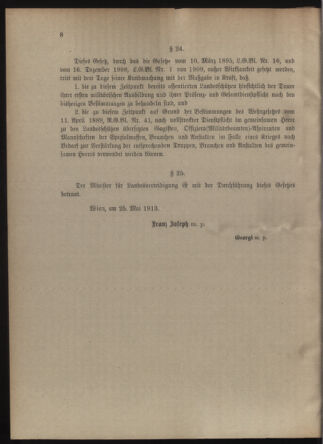 Verordnungsblatt für die Kaiserlich-Königliche Landwehr 19130531 Seite: 46