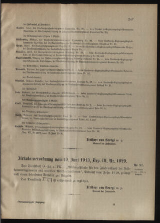 Verordnungsblatt für die Kaiserlich-Königliche Landwehr 19130621 Seite: 9