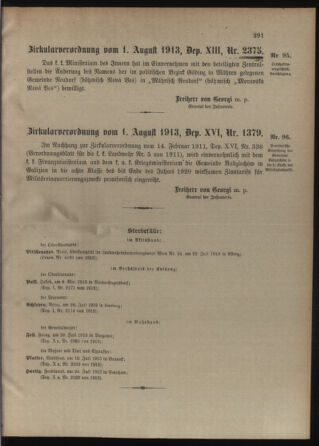 Verordnungsblatt für die Kaiserlich-Königliche Landwehr 19130809 Seite: 11