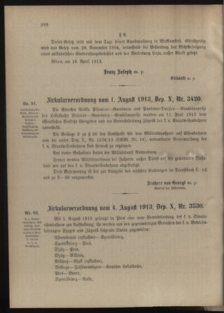 Verordnungsblatt für die Kaiserlich-Königliche Landwehr 19130809 Seite: 8