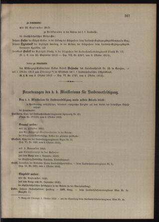 Verordnungsblatt für die Kaiserlich-Königliche Landwehr 19131011 Seite: 3