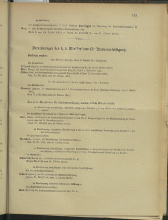 Verordnungsblatt für die Kaiserlich-Königliche Landwehr 19131025 Seite: 3