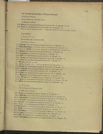 Verordnungsblatt für die Kaiserlich-Königliche Landwehr 19131104 Seite: 23