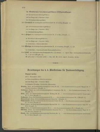 Verordnungsblatt für die Kaiserlich-Königliche Landwehr 19131104 Seite: 28